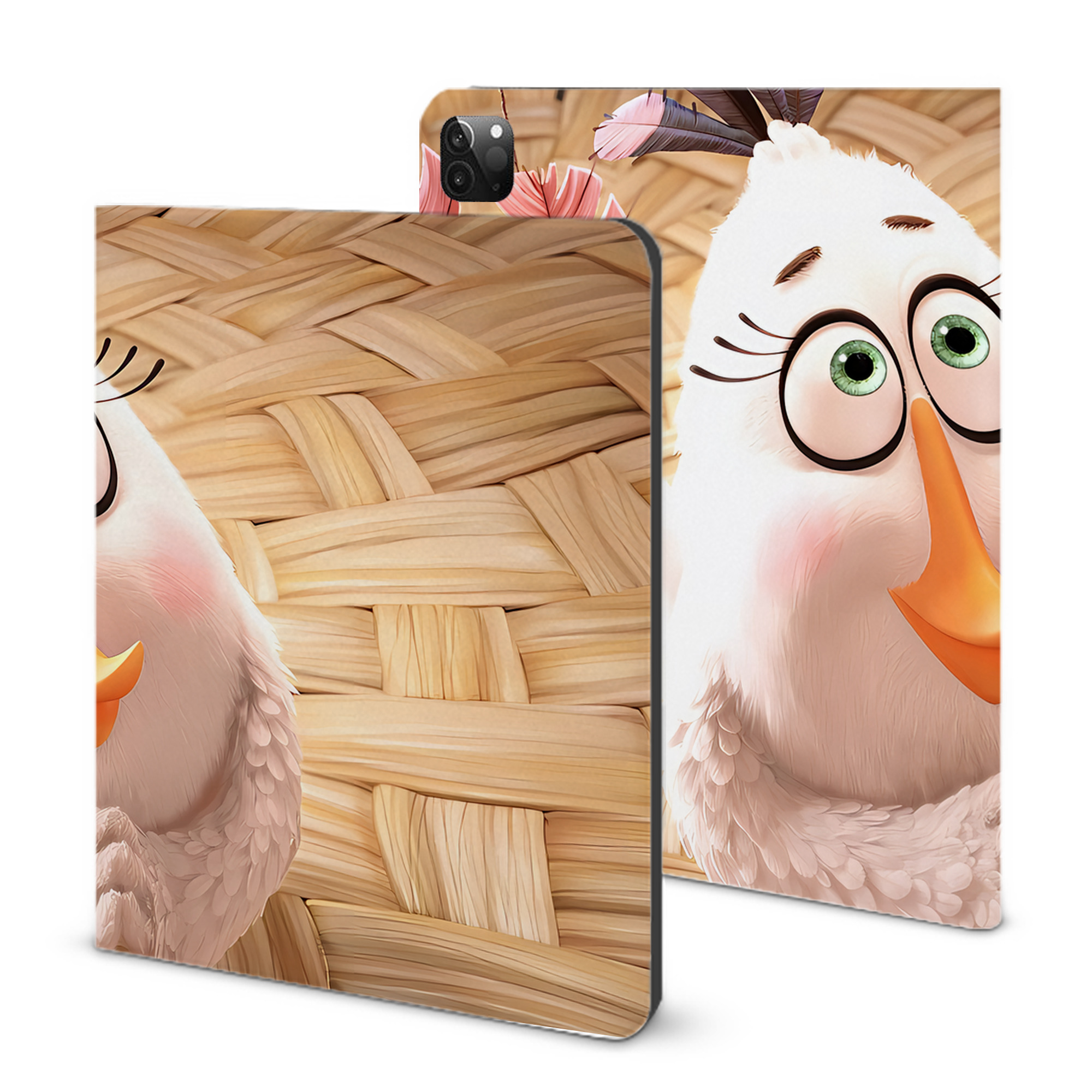 （画像用） Angry Birds アングリーバード IPadケース ペンホルダー付き ブックスタイルデザイン